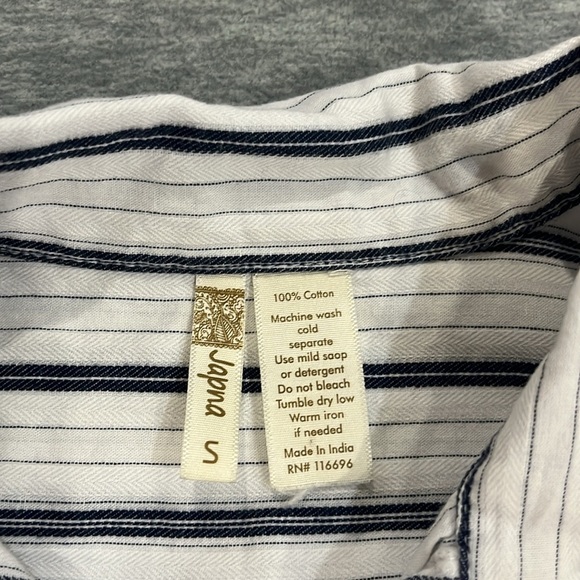 Japna  by anthrapogie women’s  100% cotton Dress striped dising size S - Picture 3 of 6